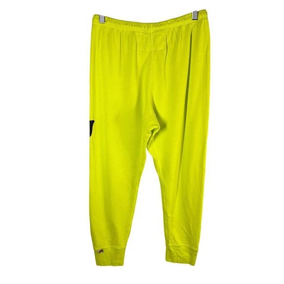 FREECITY 3/4 Cotton Sweatpants Jogger Glow Yellow Size Small - Picture 2 of 9